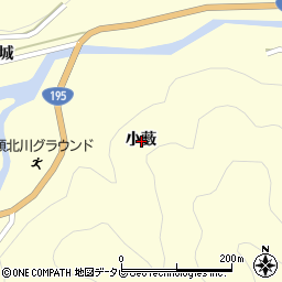 徳島県那賀郡那賀町木頭北川小薮周辺の地図