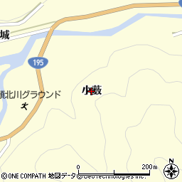 徳島県那賀町（那賀郡）木頭北川（小薮）周辺の地図