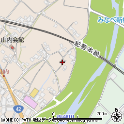 和歌山県日高郡みなべ町山内1270周辺の地図