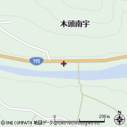 徳島県那賀郡那賀町木頭南宇テラモト周辺の地図