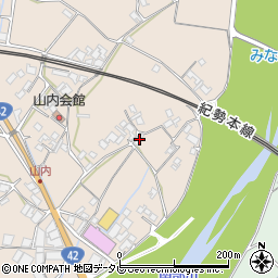 和歌山県日高郡みなべ町山内1264周辺の地図