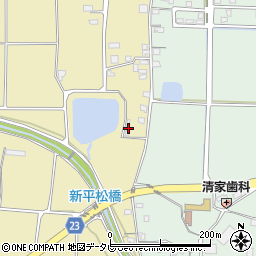 愛媛県伊予市上三谷甲-452周辺の地図