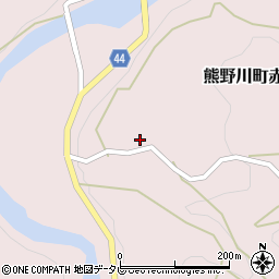 和歌山県新宮市熊野川町赤木595周辺の地図