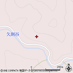 徳島県那賀郡那賀町木頭出原キウノリ周辺の地図