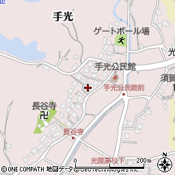 福岡県福津市手光1548周辺の地図