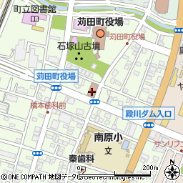 苅田郵便局周辺の地図