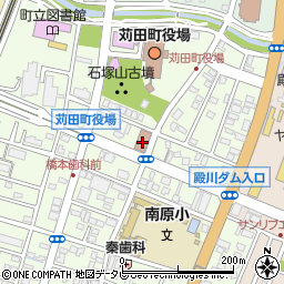 苅田郵便局周辺の地図