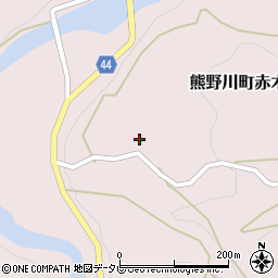 和歌山県新宮市熊野川町赤木602周辺の地図