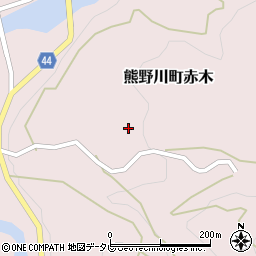 和歌山県新宮市熊野川町赤木638周辺の地図