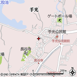 福岡県福津市手光周辺の地図