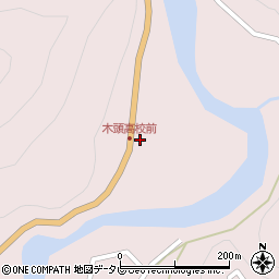 徳島県那賀郡那賀町木頭出原ヨコマチ周辺の地図