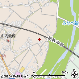 和歌山県日高郡みなべ町山内1274周辺の地図