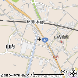 和歌山県日高郡みなべ町山内1024周辺の地図
