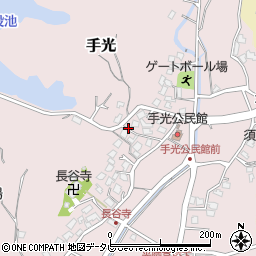 福岡県福津市手光1545周辺の地図