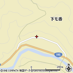 徳島県那賀郡那賀町木頭折宇西シ2周辺の地図