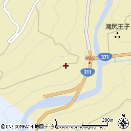 和歌山県田辺市中辺路町栗栖川1176周辺の地図