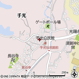 福岡県福津市手光1555周辺の地図