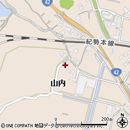 和歌山県日高郡みなべ町山内1075周辺の地図
