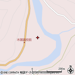 徳島県那賀郡那賀町木頭出原クララ周辺の地図