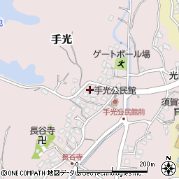 福岡県福津市手光1552周辺の地図