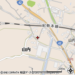 和歌山県日高郡みなべ町山内1062周辺の地図
