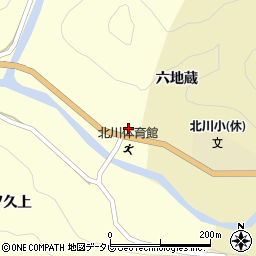 徳島県那賀郡那賀町木頭北川いも志屋敷周辺の地図