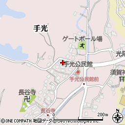 福岡県福津市手光1539-1周辺の地図