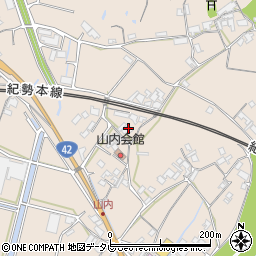 和歌山県日高郡みなべ町山内933周辺の地図