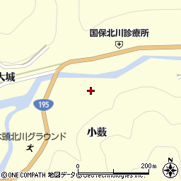 那賀川周辺の地図