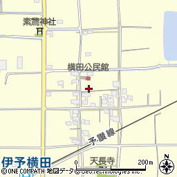愛媛県伊予郡松前町横田周辺の地図