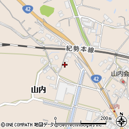 和歌山県日高郡みなべ町山内1060周辺の地図
