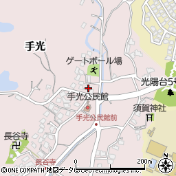 福岡県福津市手光1502周辺の地図