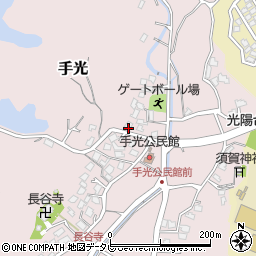 福岡県福津市手光1538周辺の地図