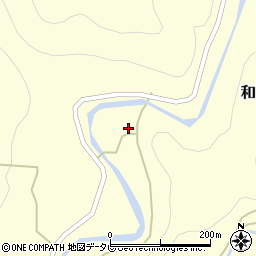 和歌山県田辺市和田256周辺の地図