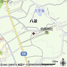 福岡県福津市八並1083周辺の地図