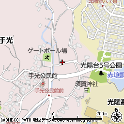 福岡県福津市手光1427周辺の地図