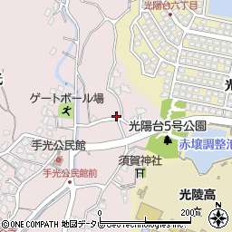 福岡県福津市手光1249周辺の地図