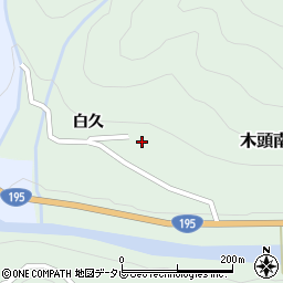 徳島県那賀郡那賀町木頭南宇ニシダ周辺の地図