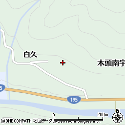 徳島県那賀郡那賀町木頭南宇コンヤ周辺の地図