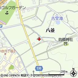 福岡県福津市八並1505周辺の地図
