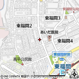 東福間三丁目﻿ヤマザキショップ前周辺の地図