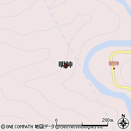 徳島県那賀郡那賀町深森明神周辺の地図