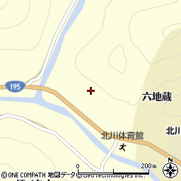 徳島県那賀郡那賀町木頭北川大地平周辺の地図