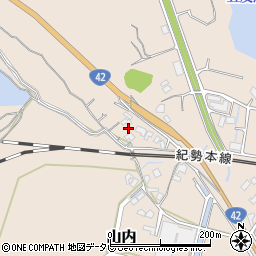 和歌山県日高郡みなべ町山内462周辺の地図