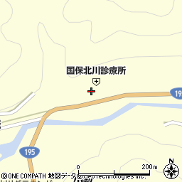 徳島県那賀郡那賀町木頭北川下モ伴38周辺の地図