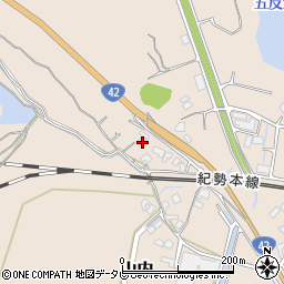 和歌山県日高郡みなべ町山内468周辺の地図