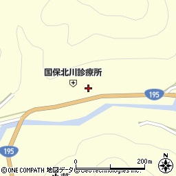 徳島県那賀郡那賀町木頭北川下モ伴周辺の地図