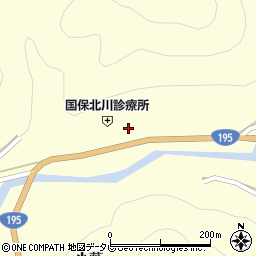 徳島県那賀町（那賀郡）木頭北川（下モ伴）周辺の地図