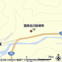徳島県那賀郡那賀町木頭北川下モ伴35周辺の地図
