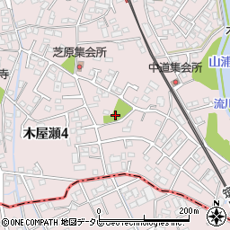 中道公園周辺の地図